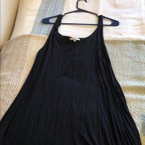 Flowy black summer dress